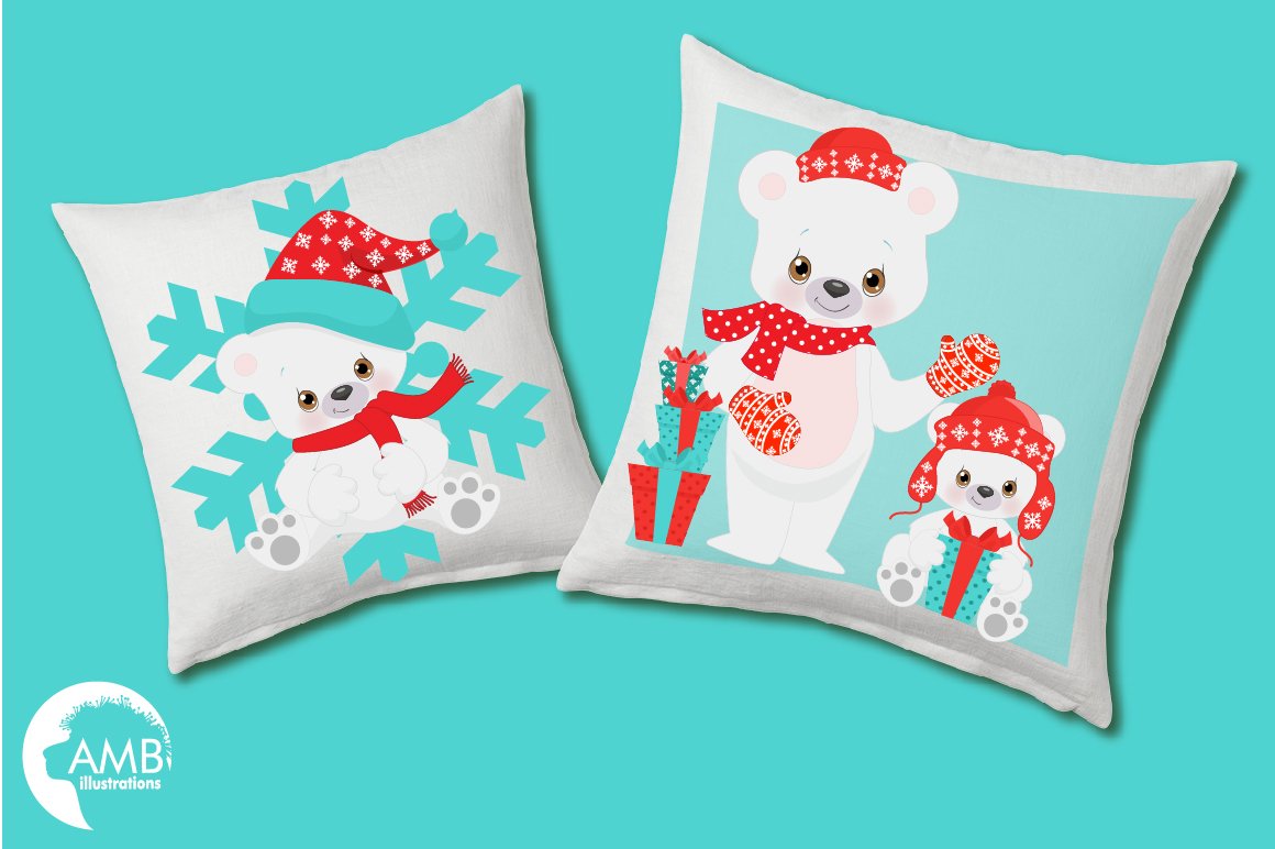 Nice decorate pillows with winter anomals.
