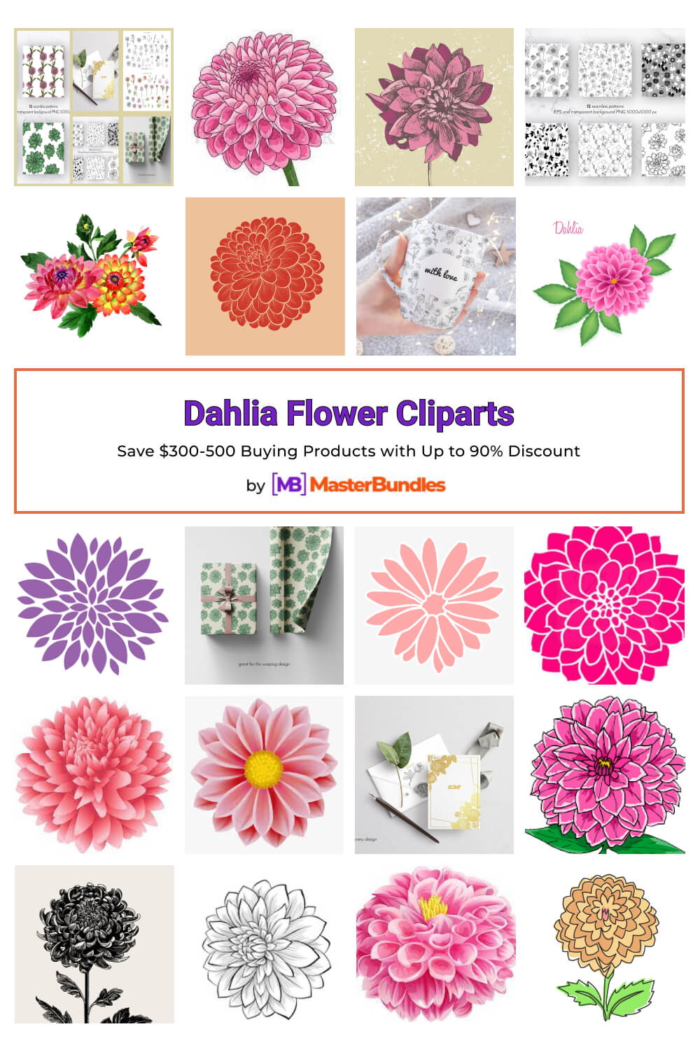 dahlia flower cliparts pinterest image.