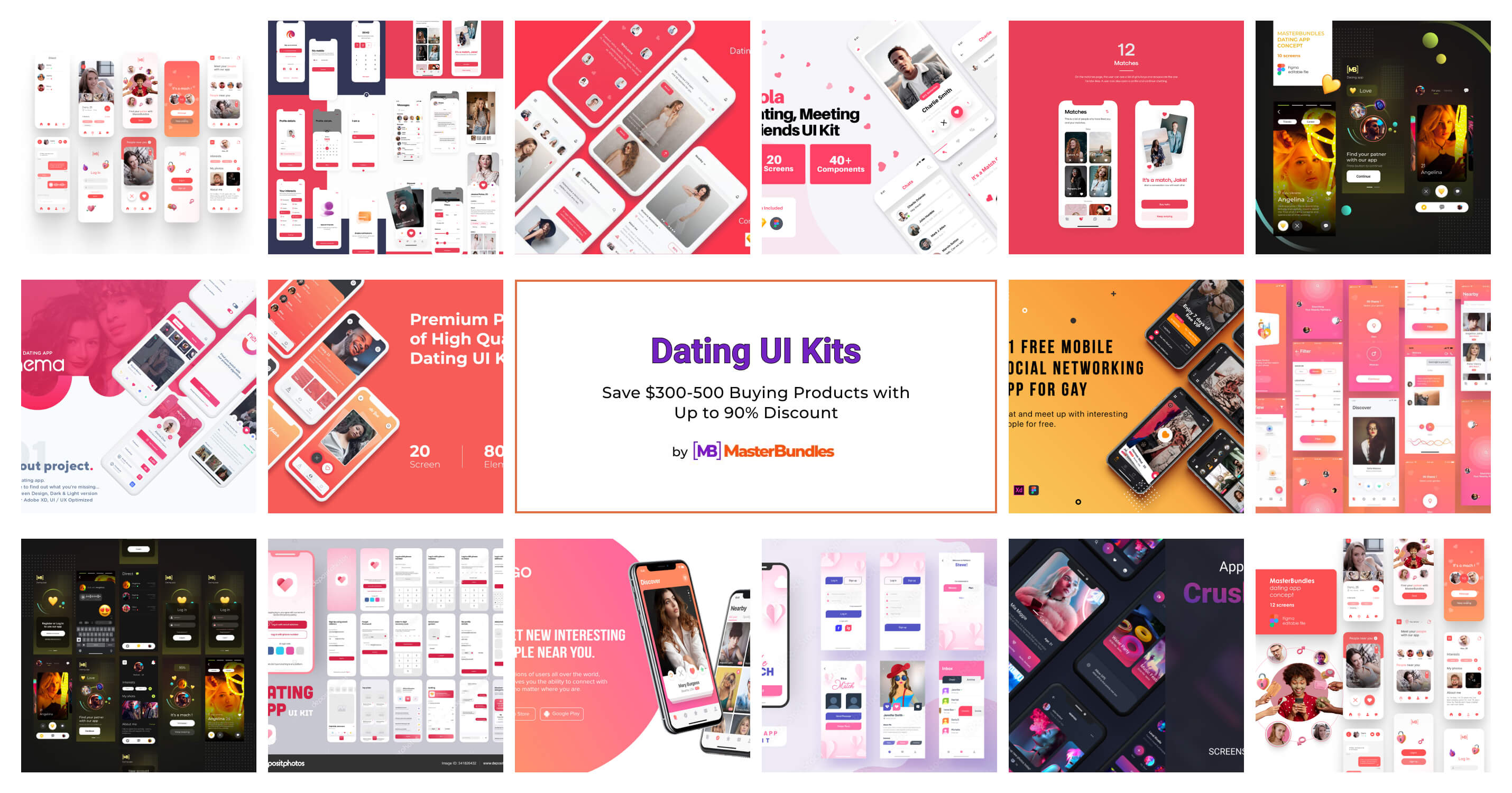 18+ Dating UI Kits 2025 - MasterBundles