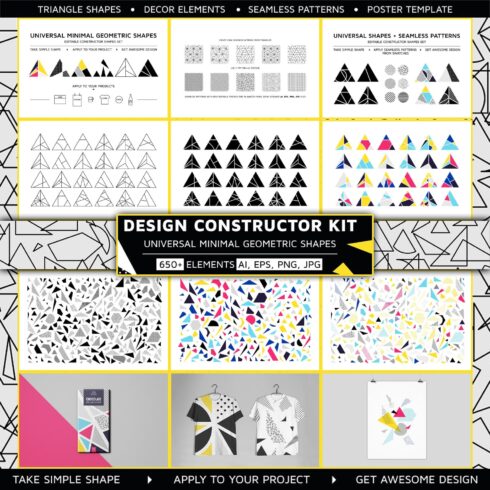 Design Constructor Kit. Triangles.