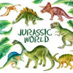 Dinosaurs Jurassic World Clipart cover image.