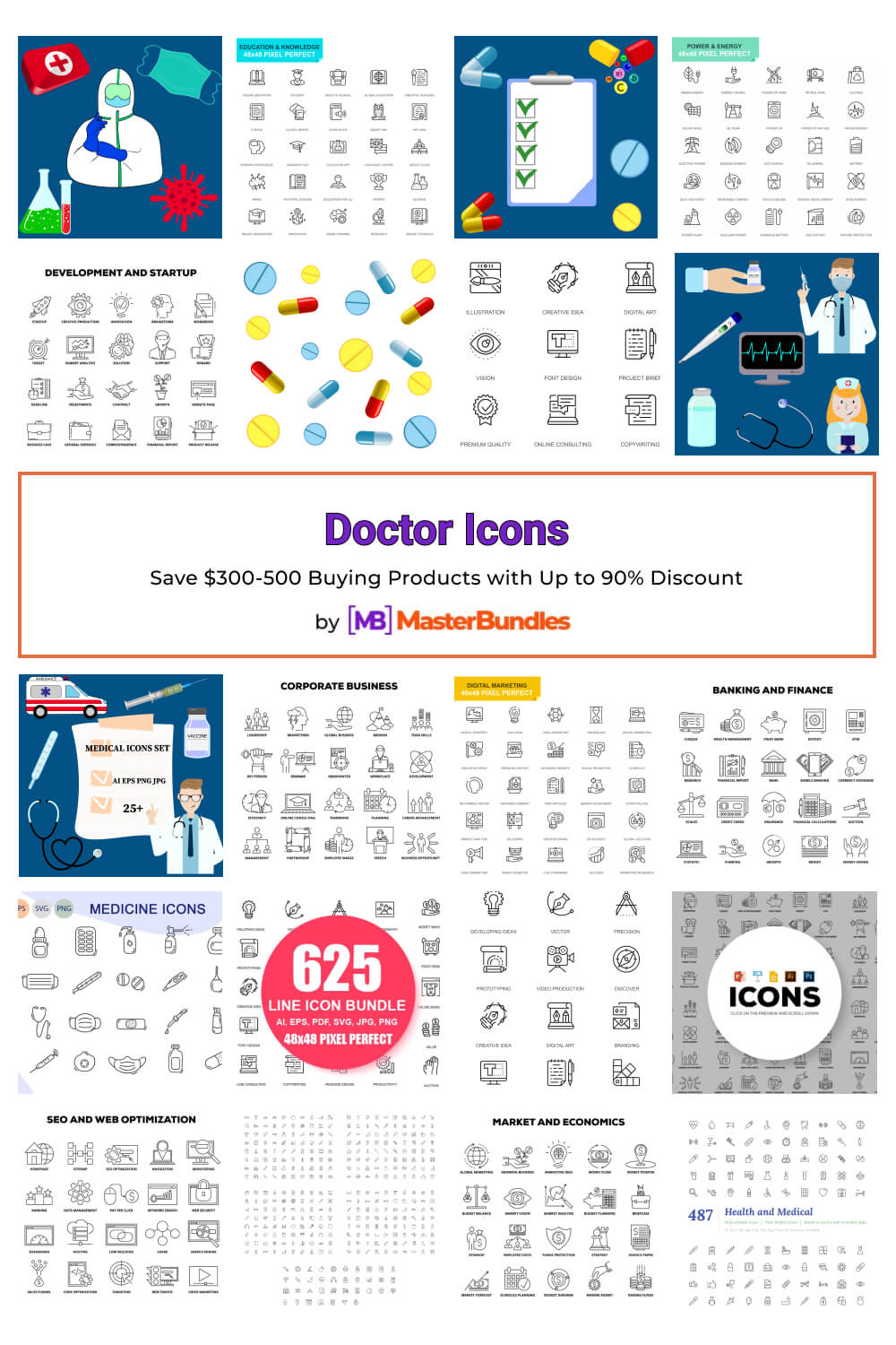doctor icons pinterest image.