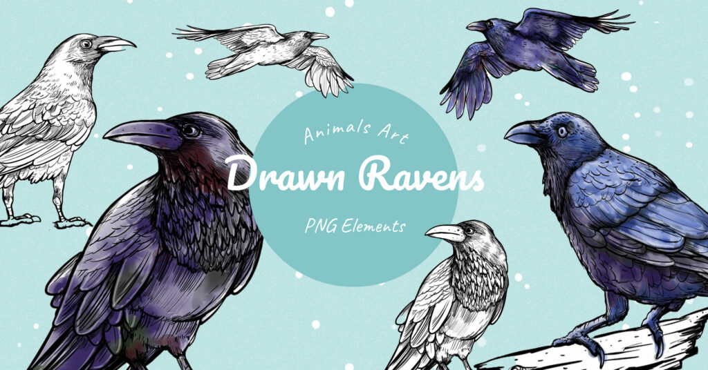 Drawn Raves Drawn Ravens – MasterBundles