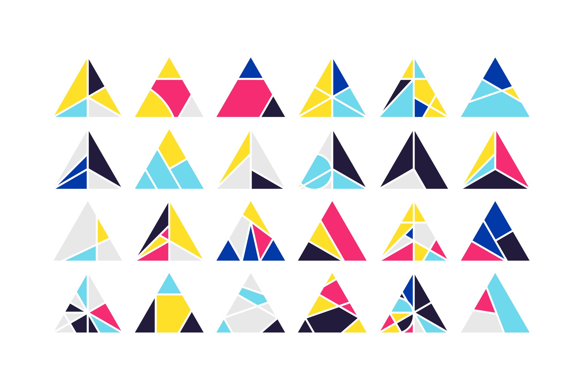 Colorful triangles for you.