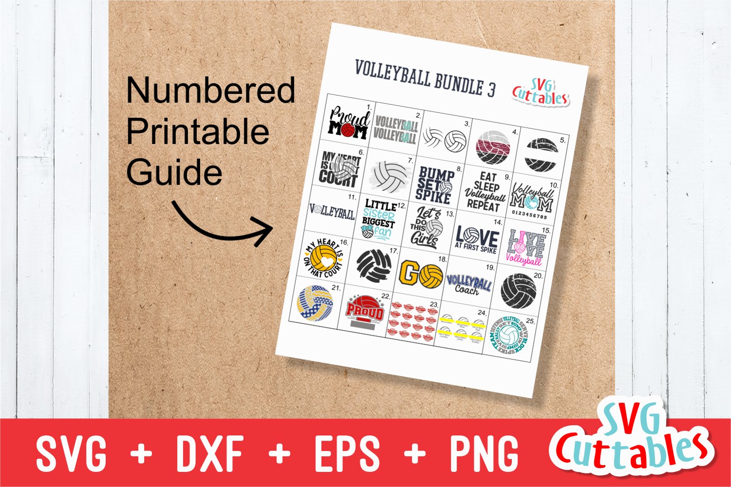 You will get a bonus with numbered printout of all designs.