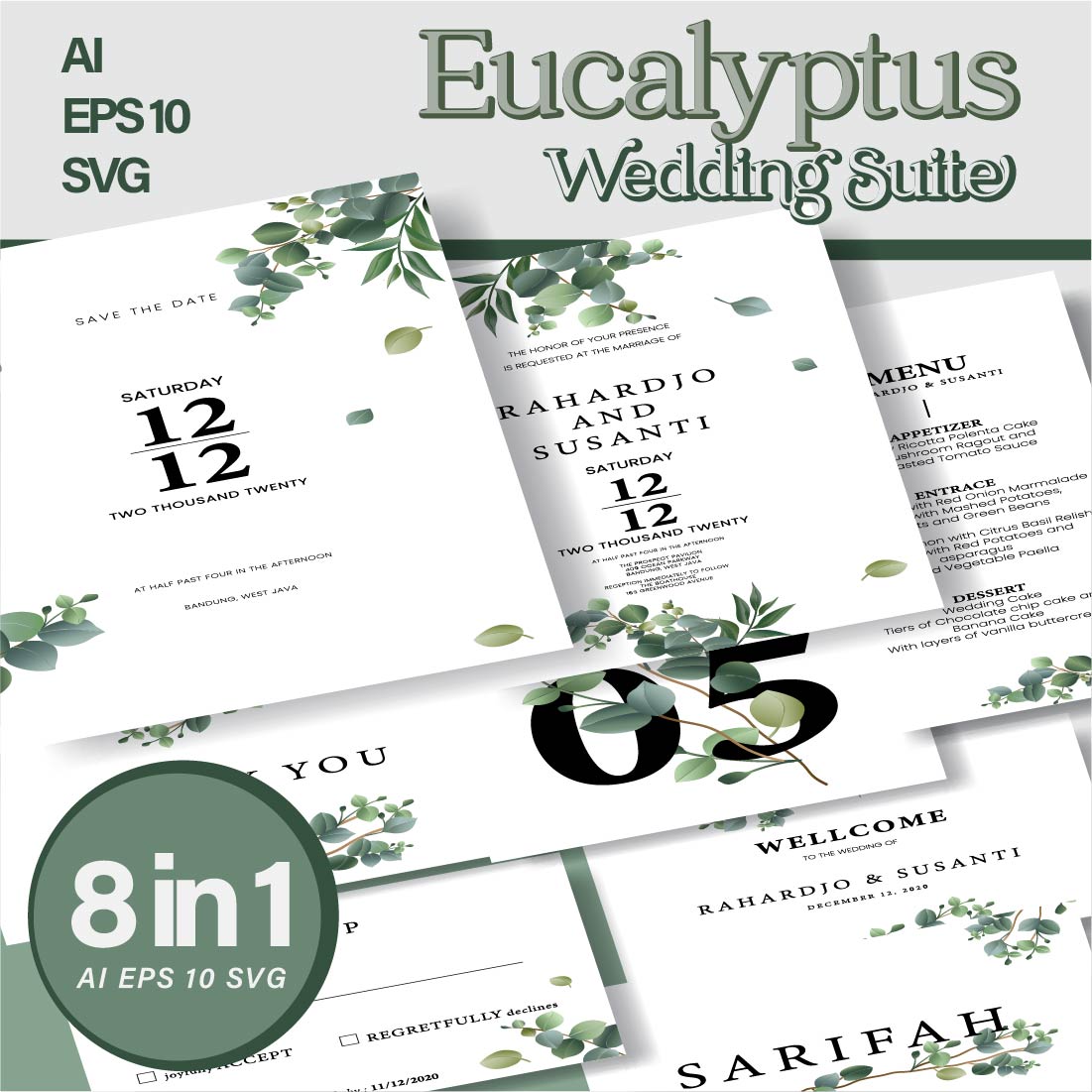 eucalyptus wedding suite cover image.