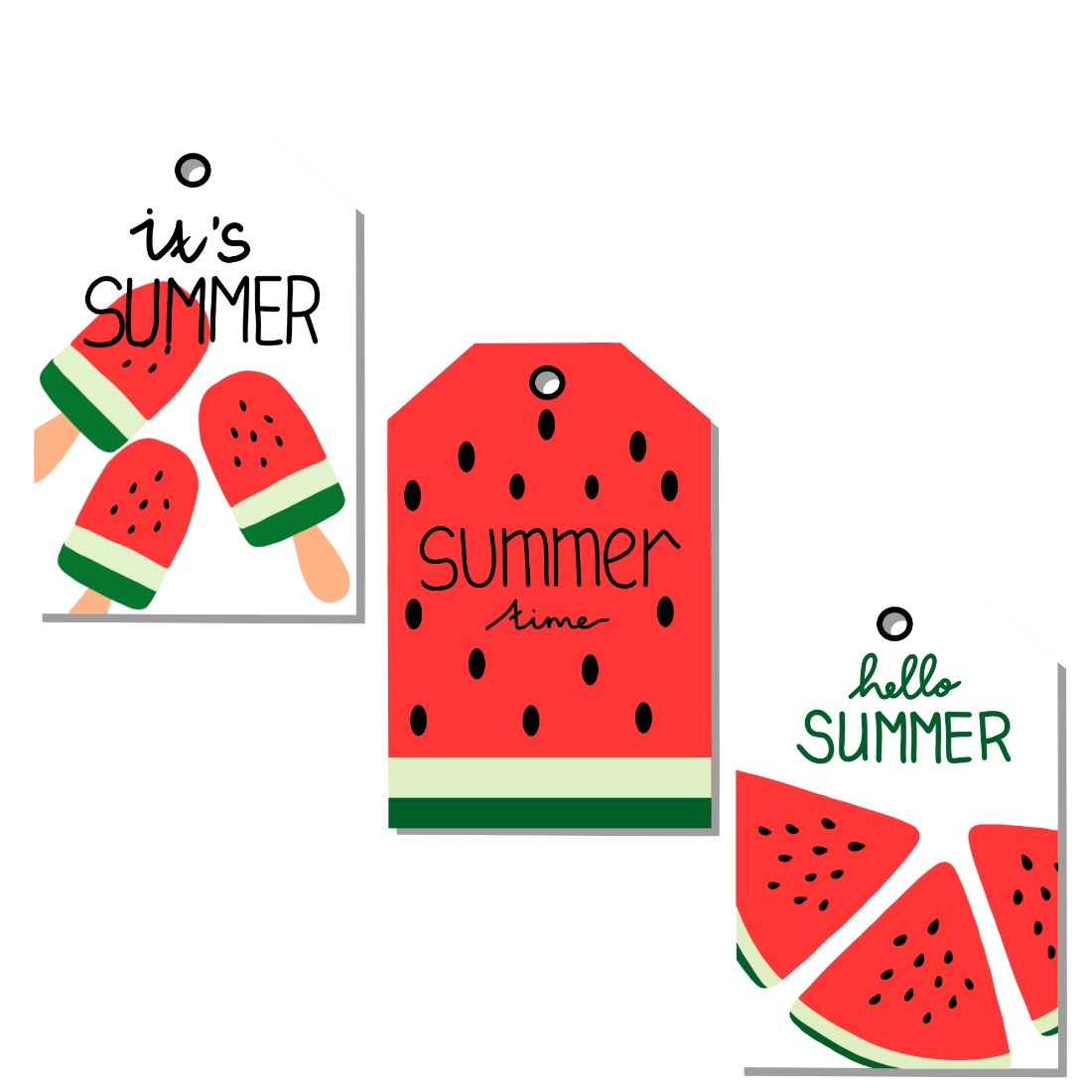 Summer Gift Tags example.