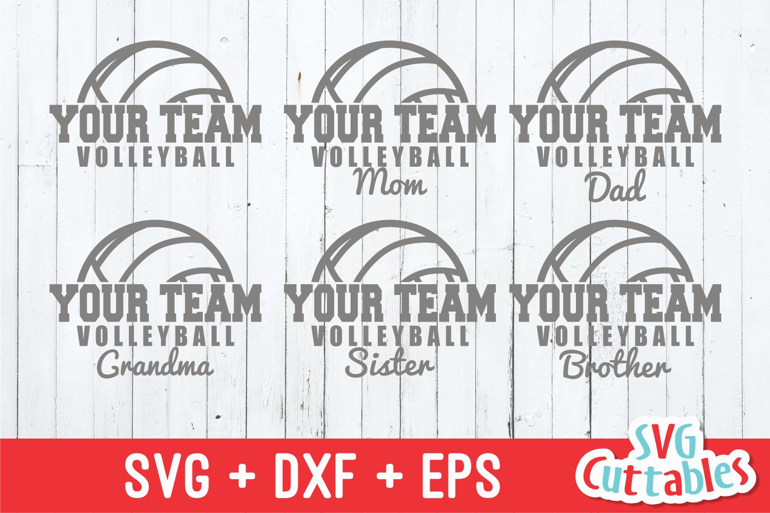 Volleyball family design.