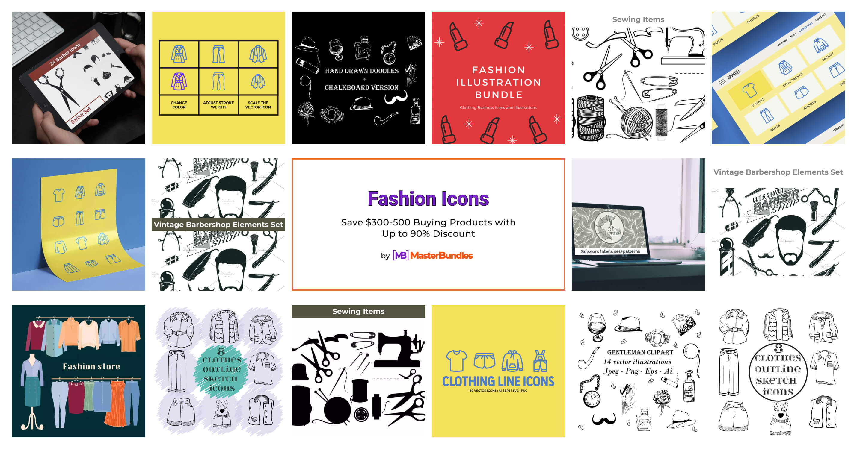 401+ Fashion Icons 2024 MasterBundles