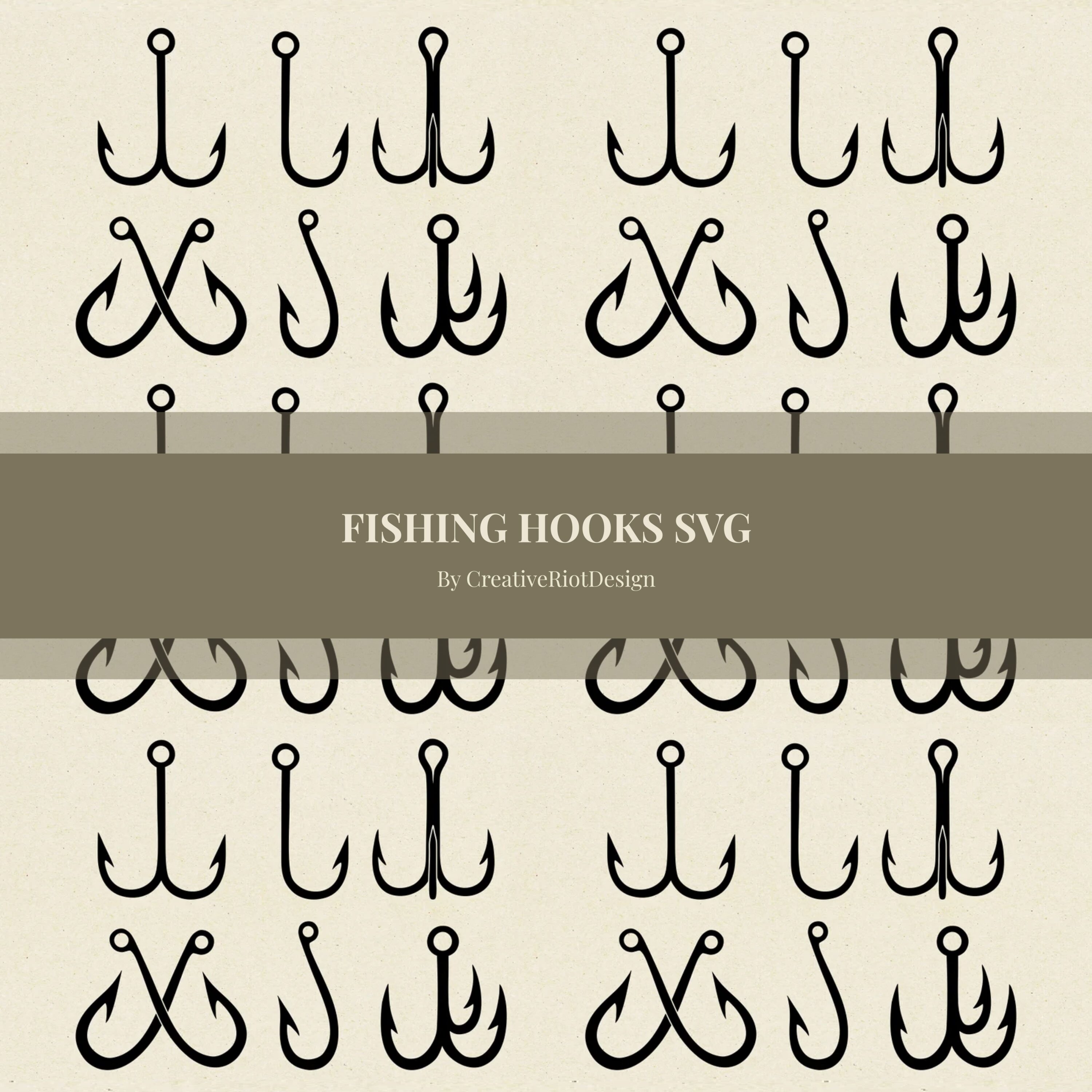 Fishing Hooks SVG - Fishing Svg, Commercial Use Svg cover.