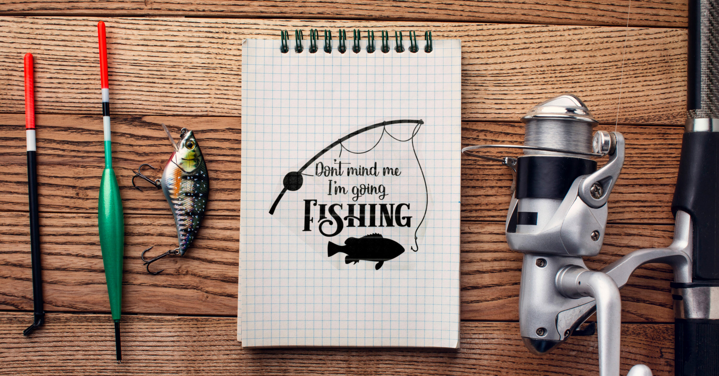Fishing quote svg, Don’t mind me i’m going fishing SVG,PNG - notebook.