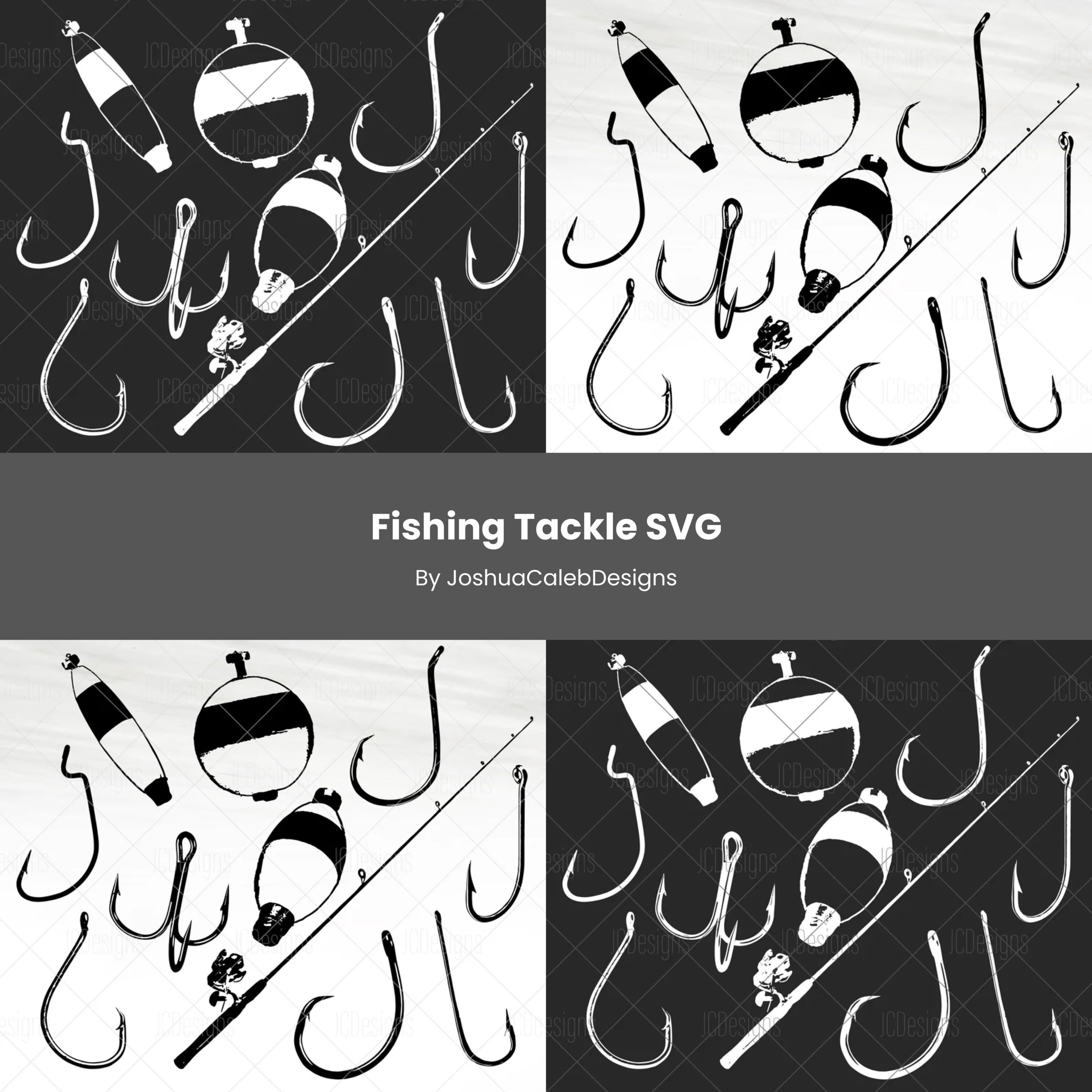 Fishing Tackle SVG - Fish Hooks Svg .