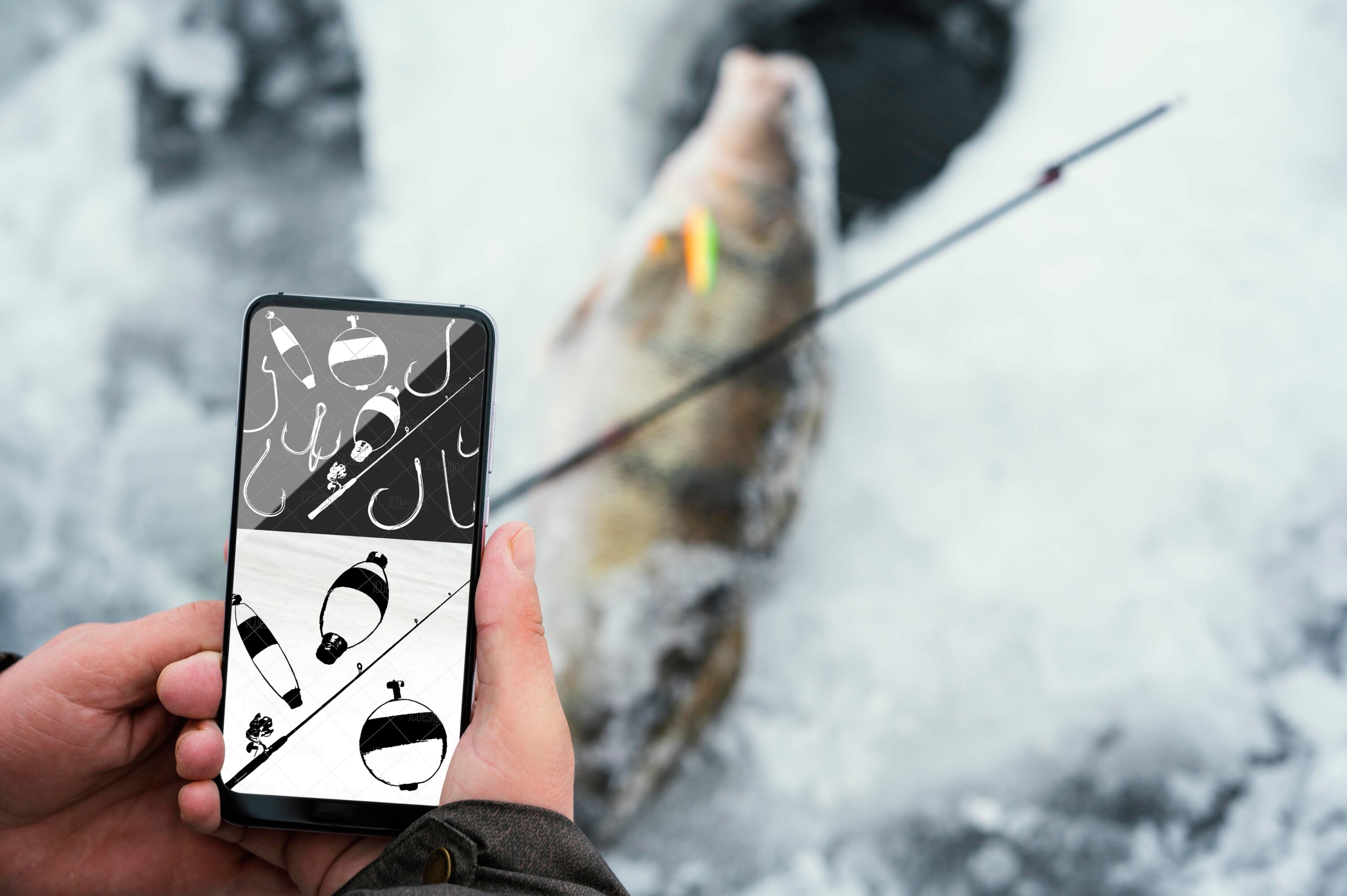 Fishing Tackle SVG - Fish Hooks Svg - mobile.