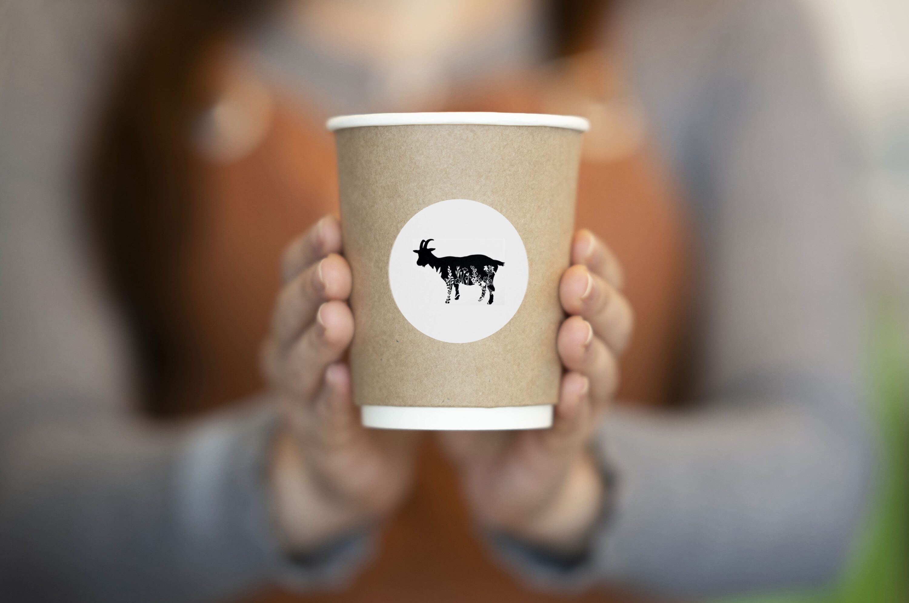 Floral Goat SVG Cut SVG, Goat Clipart - cup.