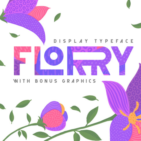 Florry Modern Display Font & Graphics cove rimage.