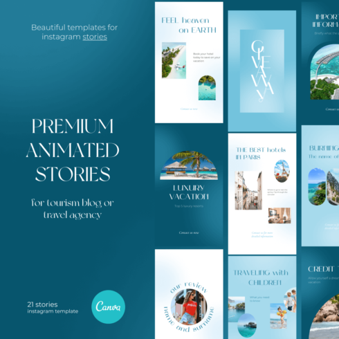 Animated Travel Stories | CANVA cover image.