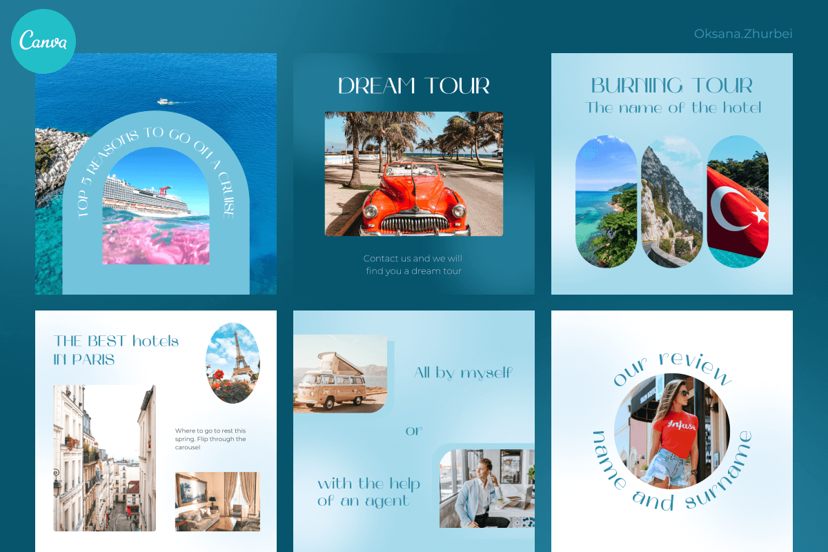 Luxury Instagram Post Template CANVA post template