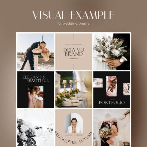 Elegant Instagram post templates | MasterBundles