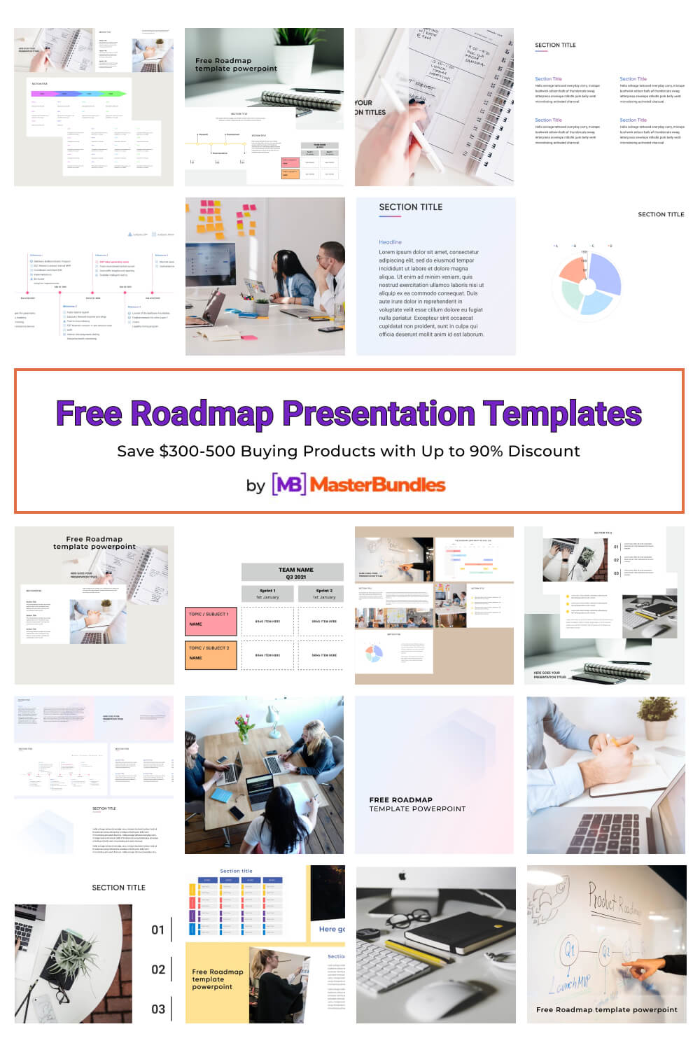 free roadmap presentation templates pinterest image.