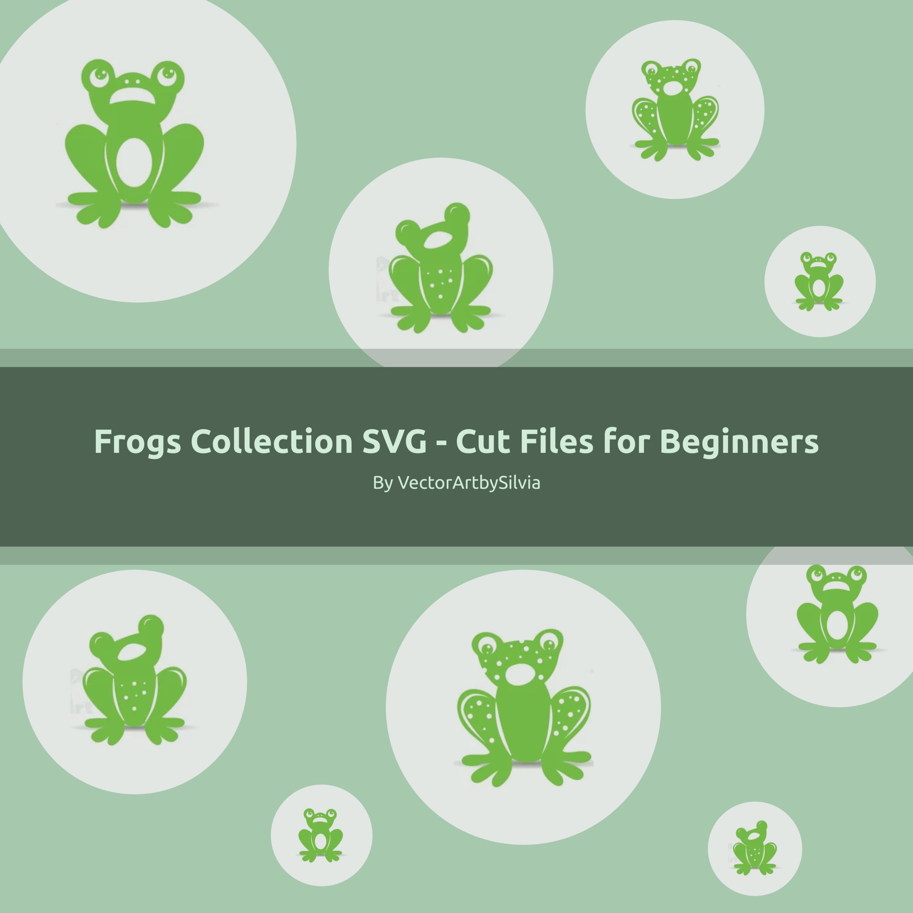 Frogs collection svg - cut files for beginners.