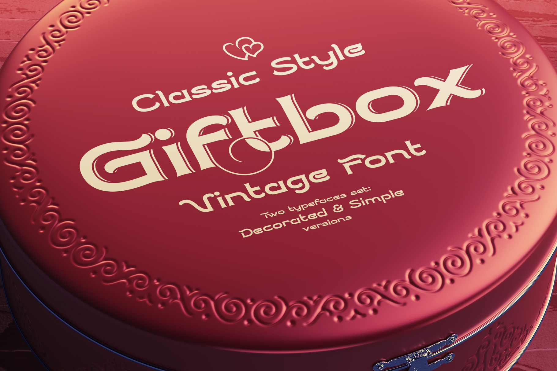 Giftbox Font facebook image.
