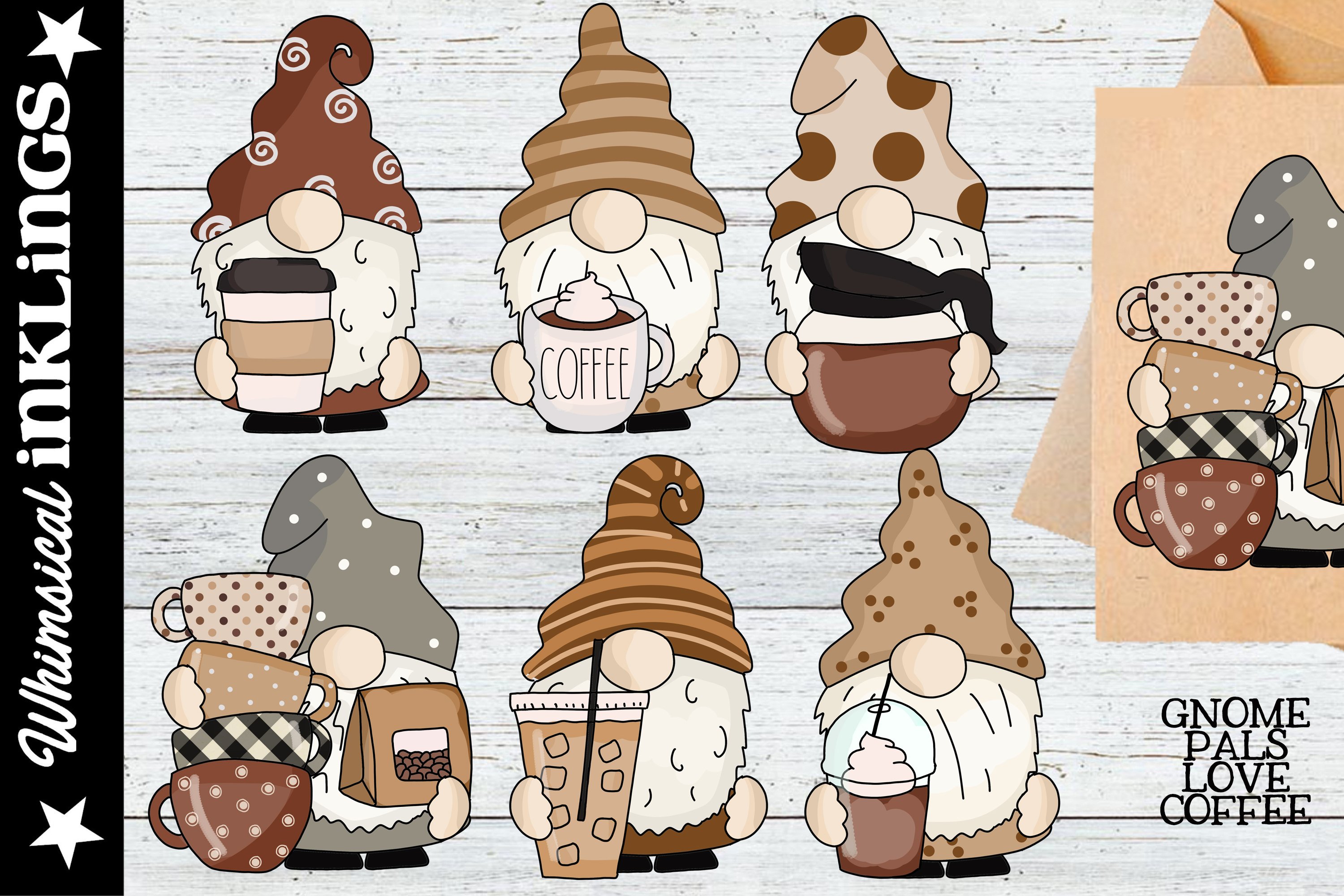 Gnome pals - coffee lovers.