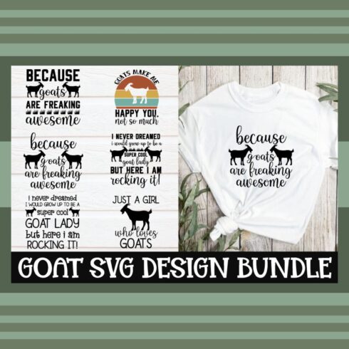 Goat SVG bundle t shirt designs for sale!