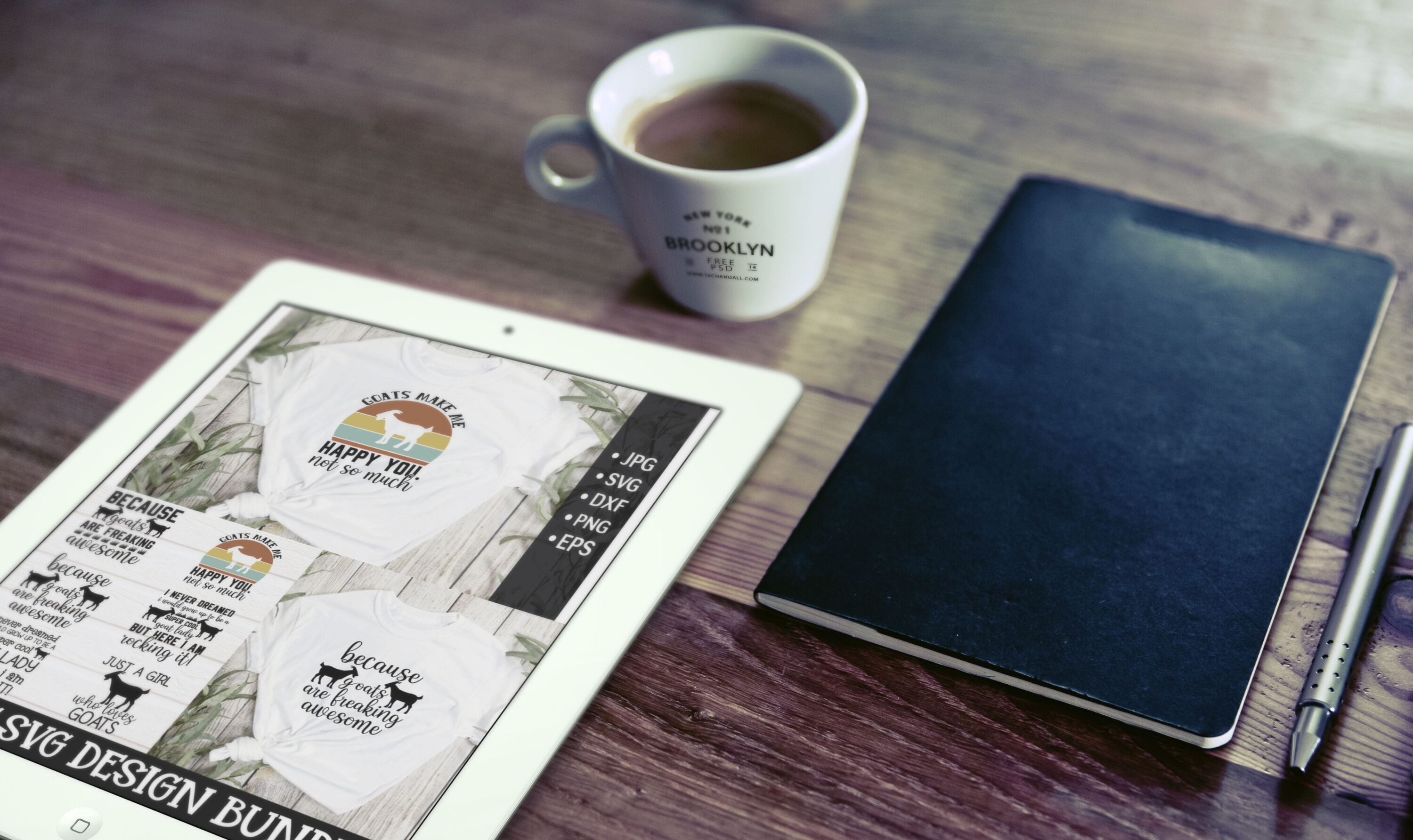 Goat SVG bundle t shirt designs for sale! - tablet.