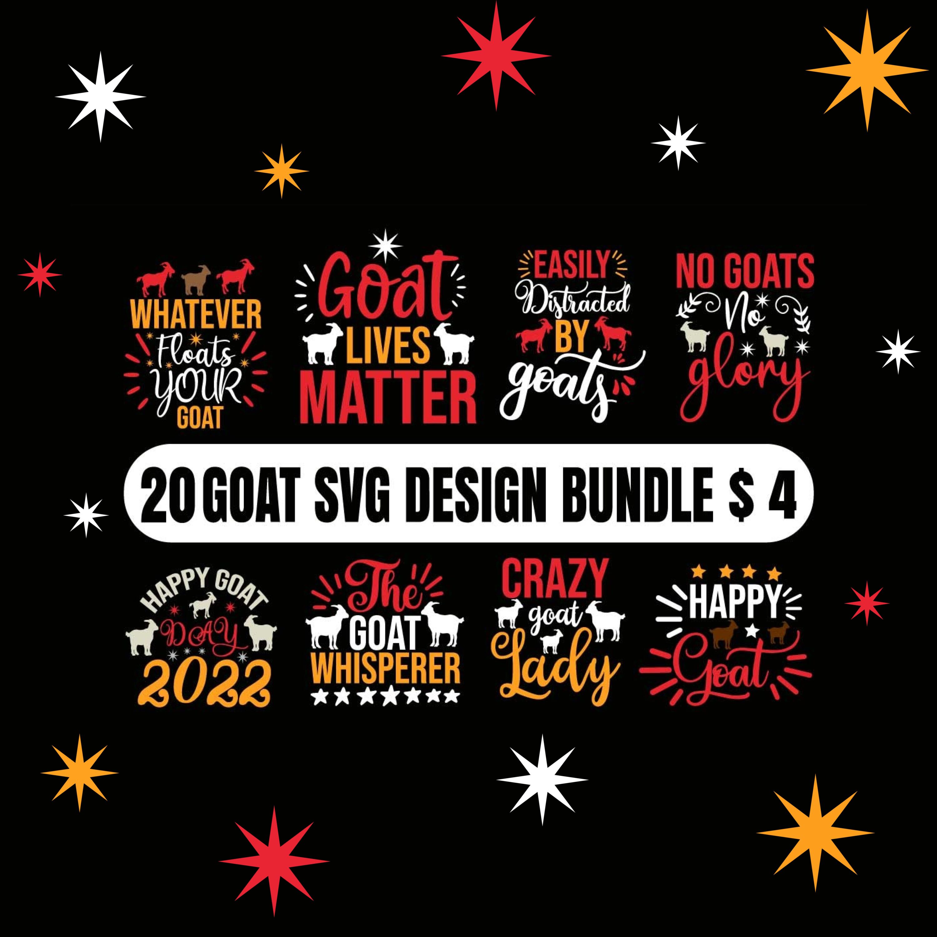 20 goat svg design bundle bundle.