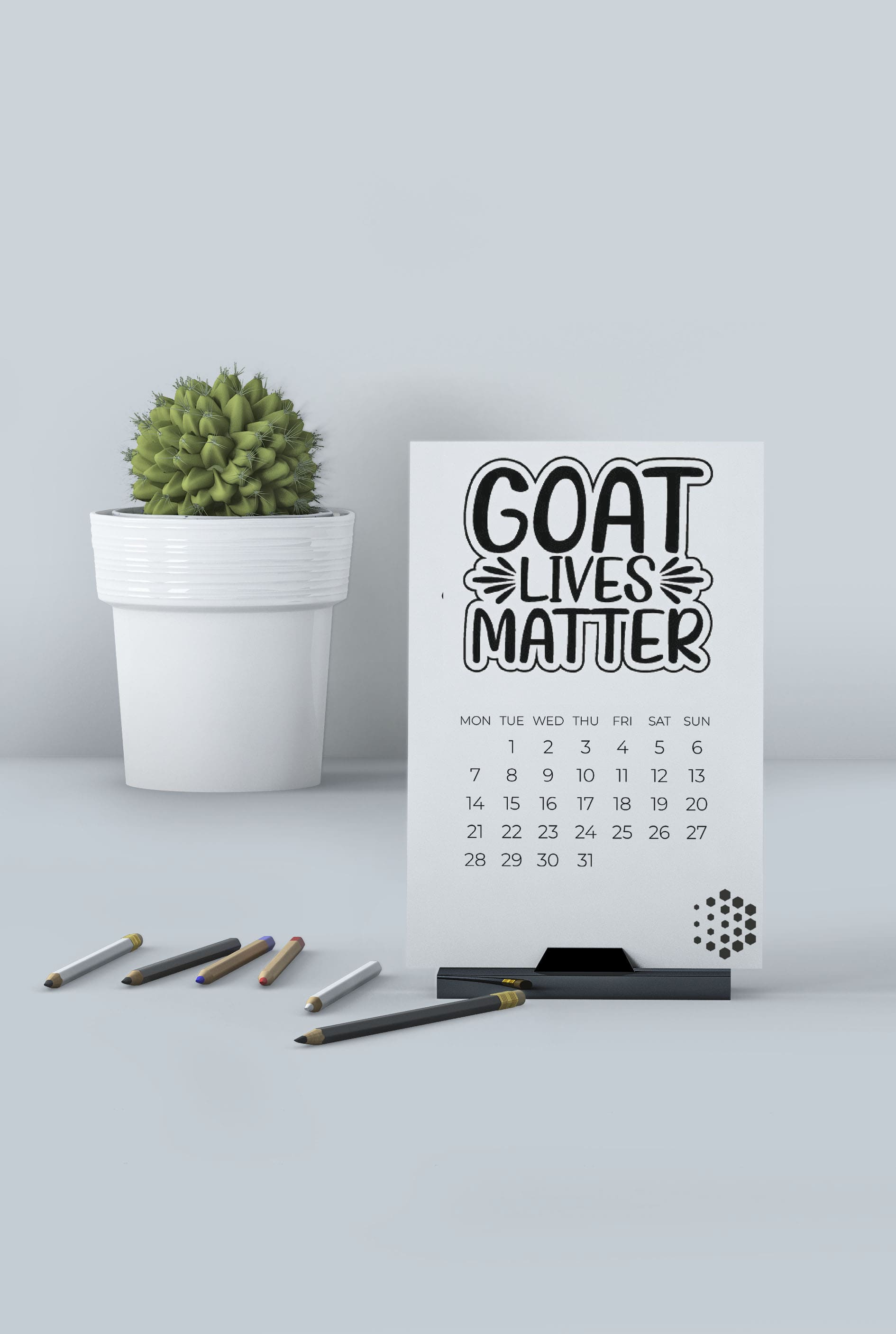 Goat SVG Design Bundle - calendar.