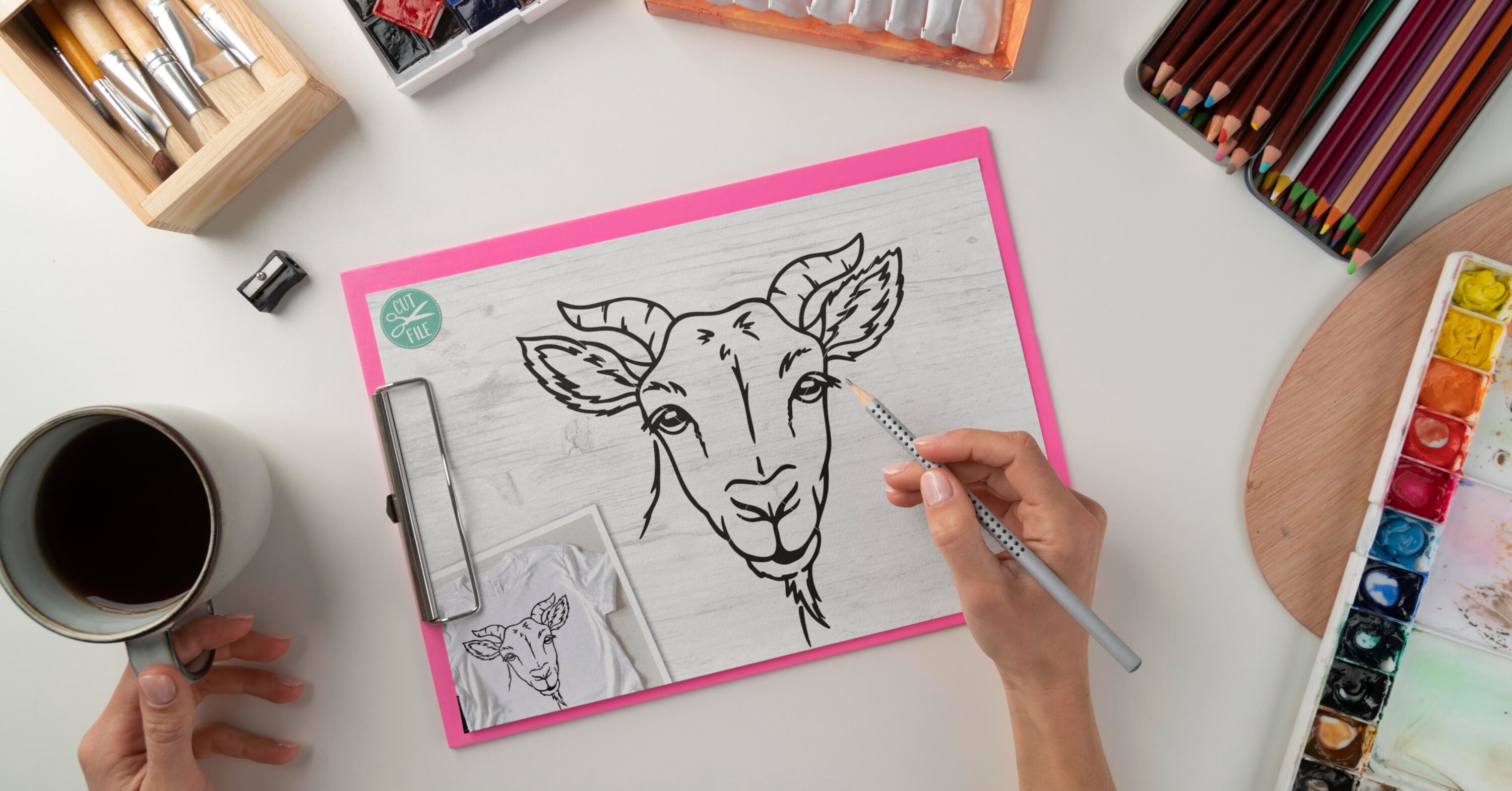 Goat svg file - cow picture.