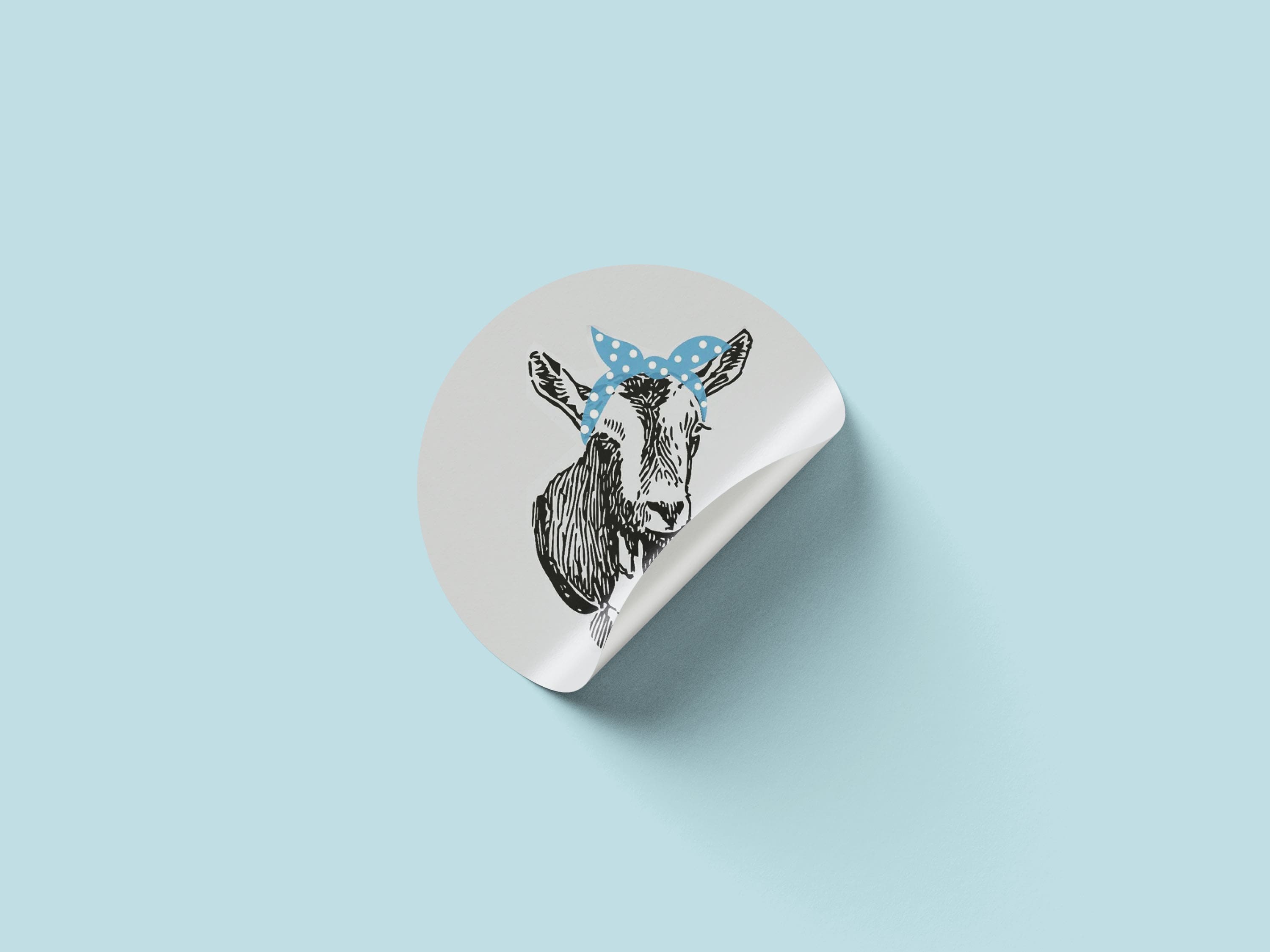Modern design with the goat symbols.