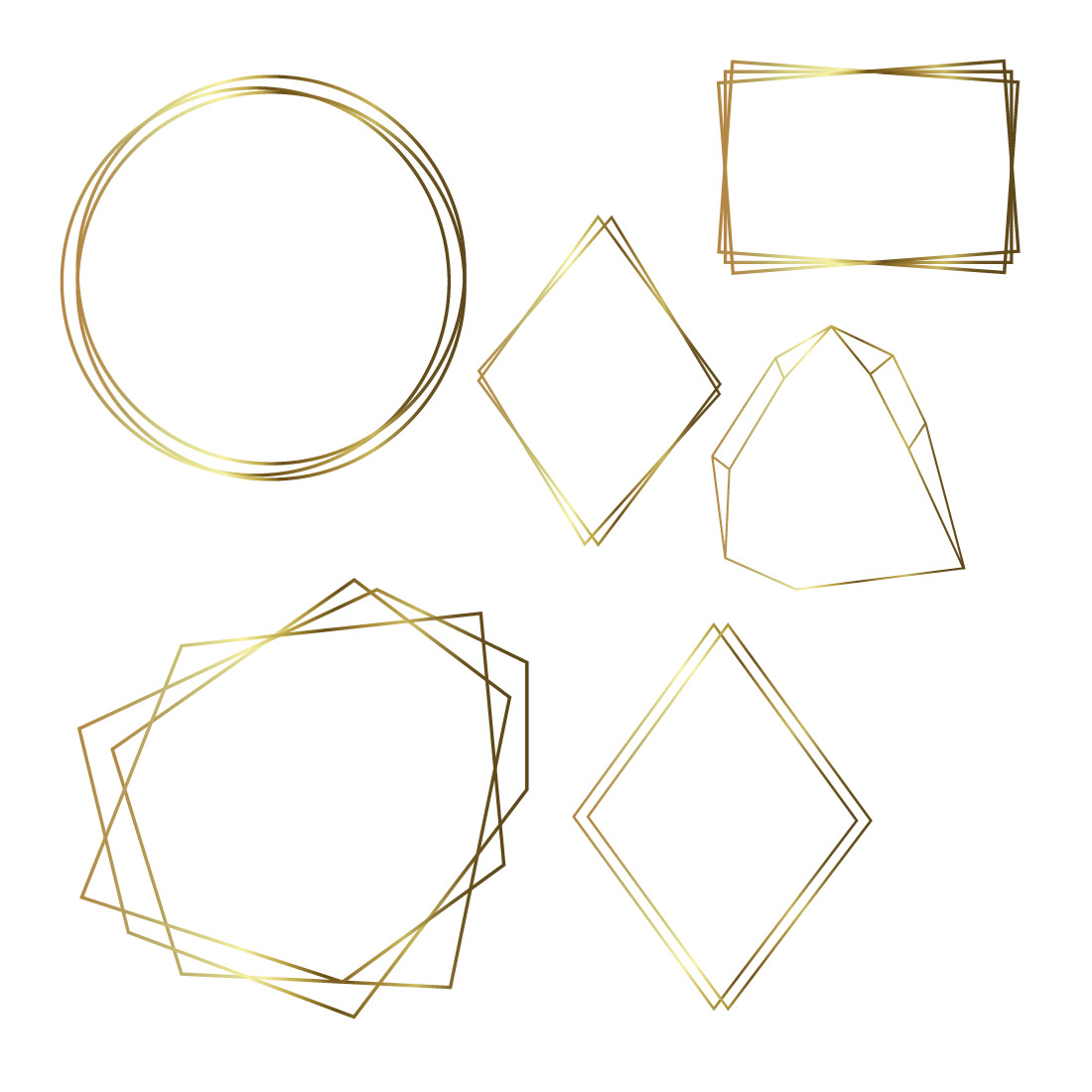 gold frames quare 05