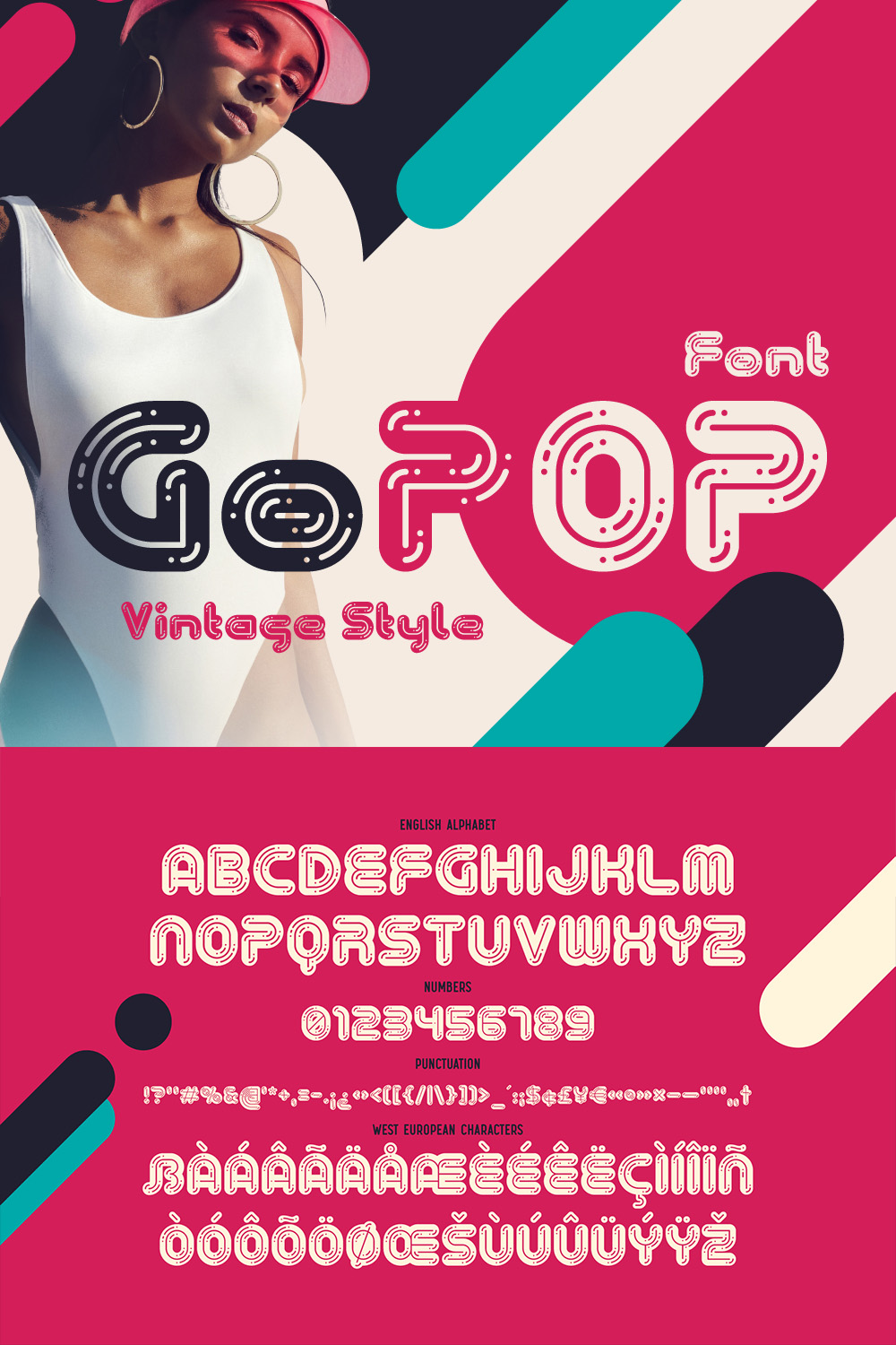 GoPOP Vintage Style Font pinterest