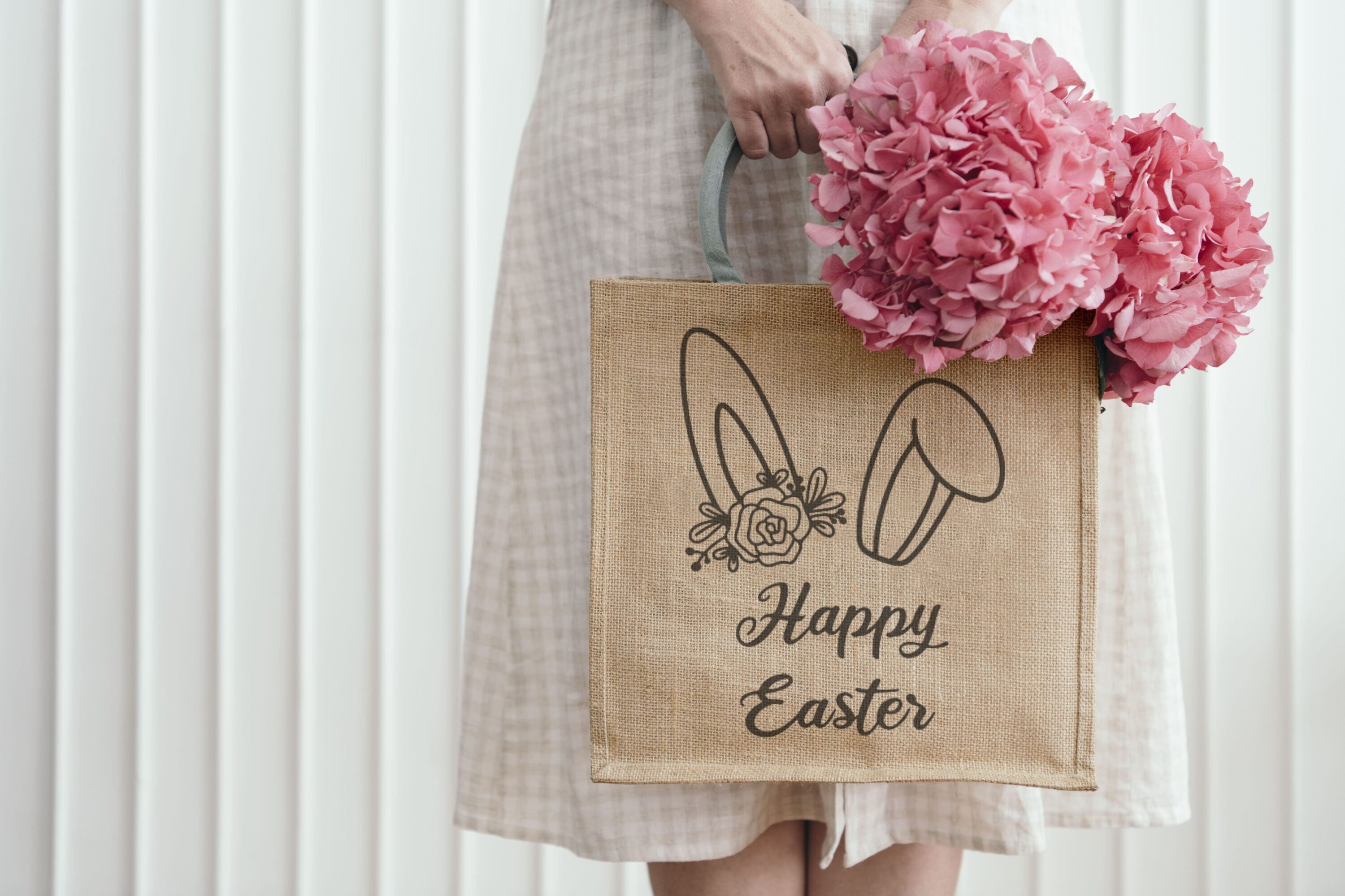 Happy easter design | Bunny ears| SVG - paper bag.