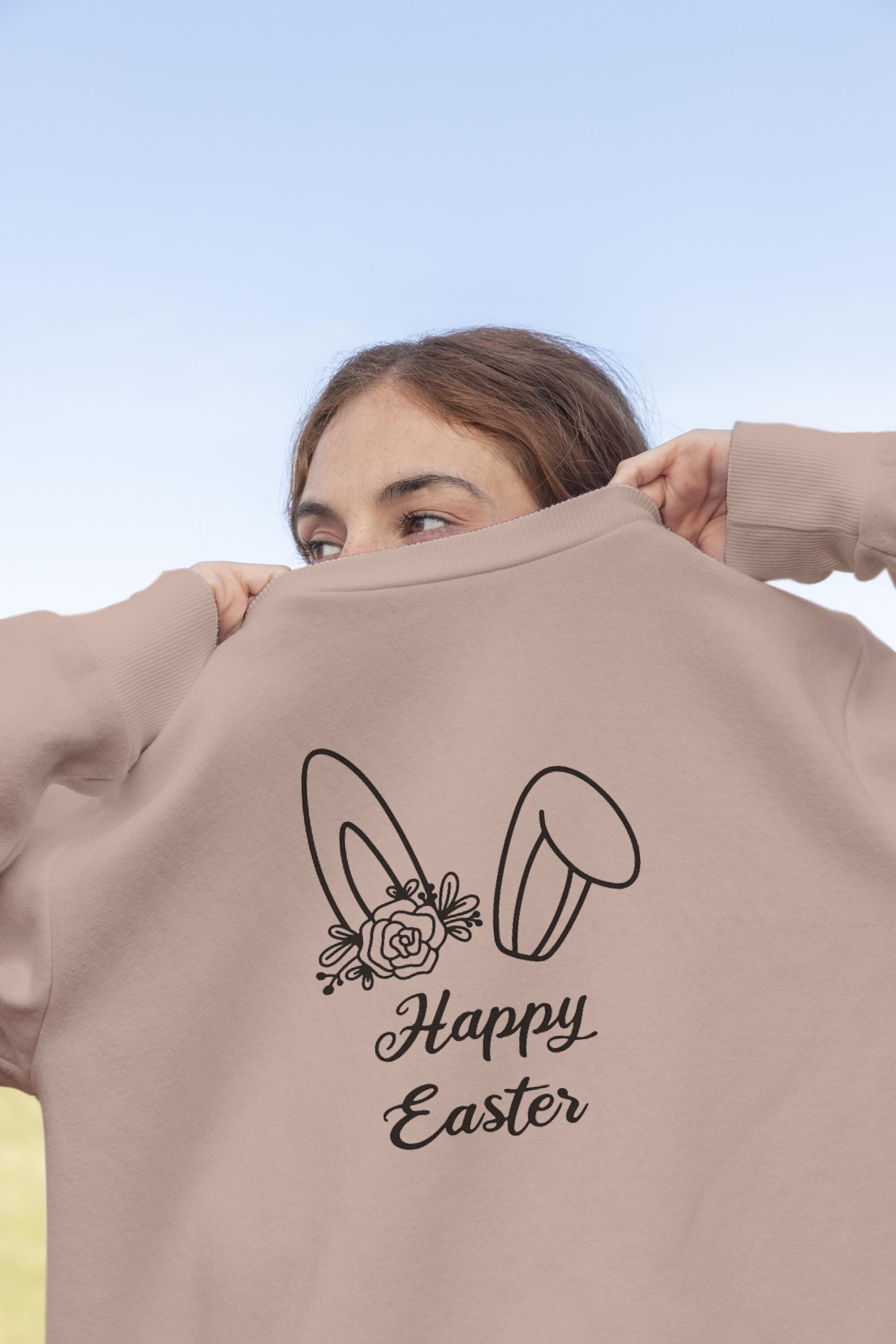 Happy easter design | Bunny ears| SVG - sweatshirt.