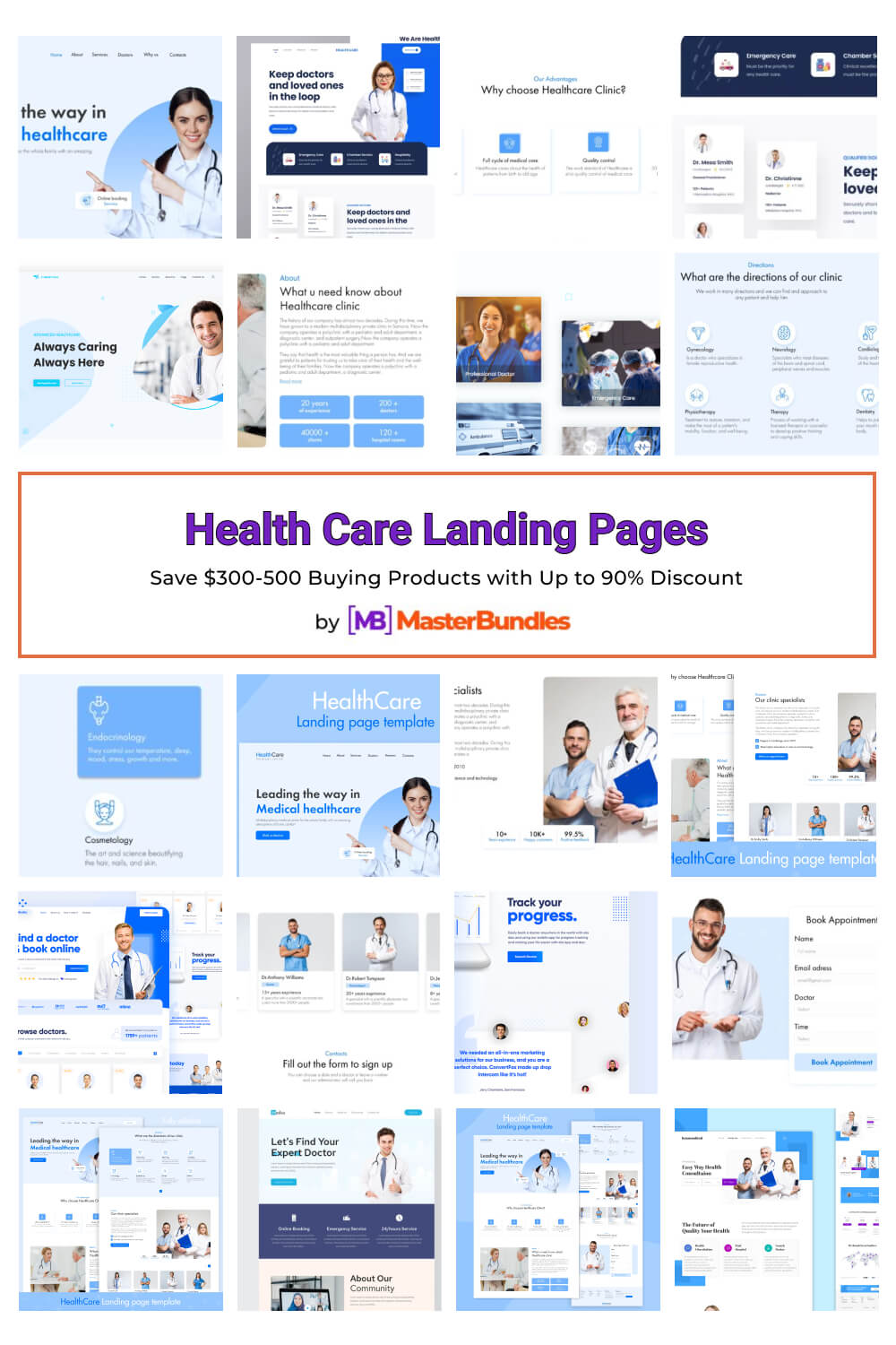 health care landing pages pinterest image.