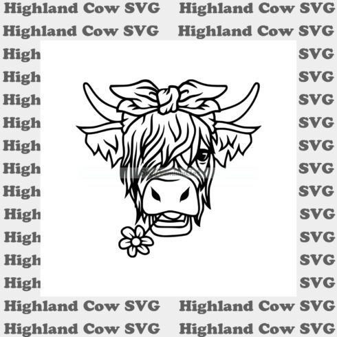 Highland Cow SVG.
