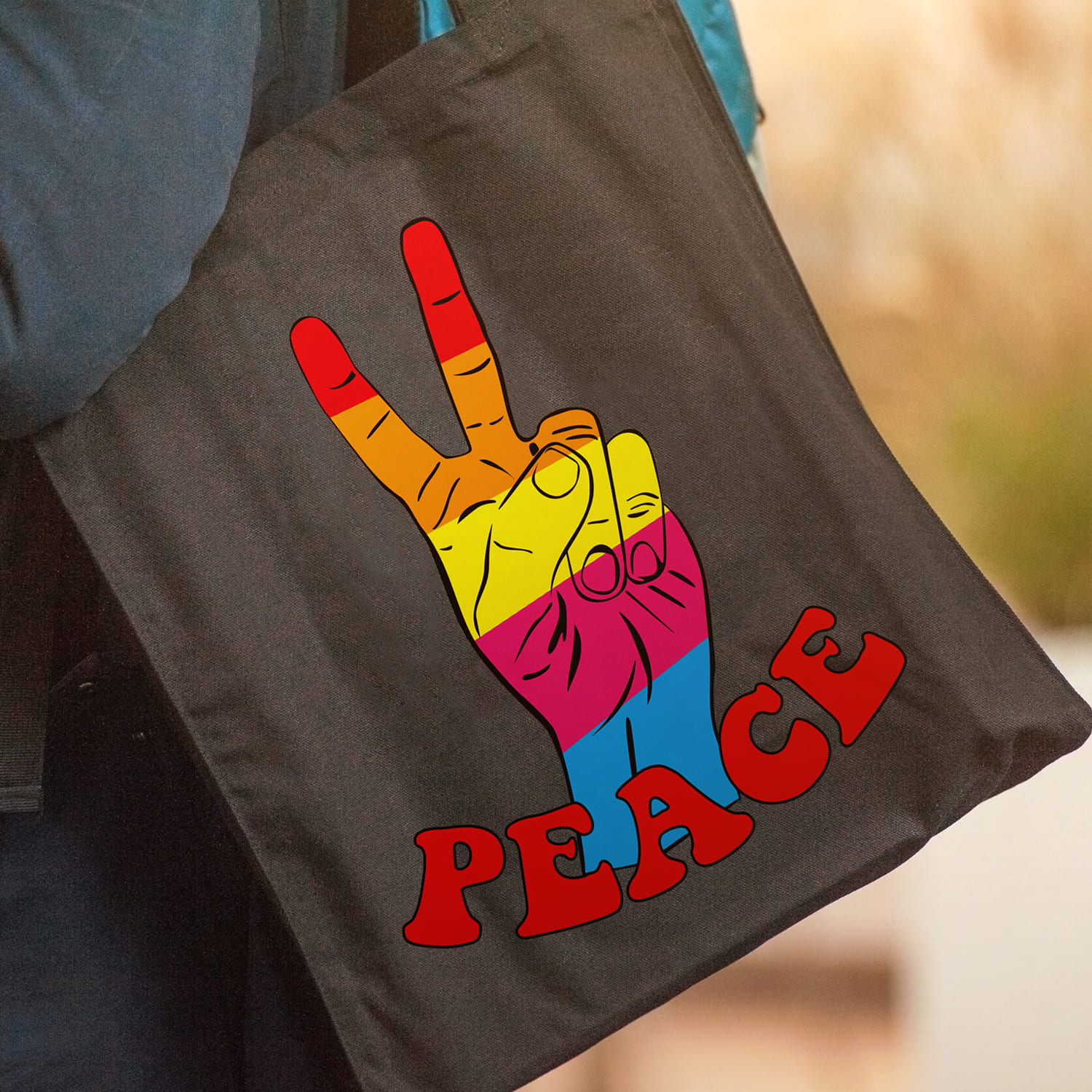 Hippie Peace Sign SVG cover.