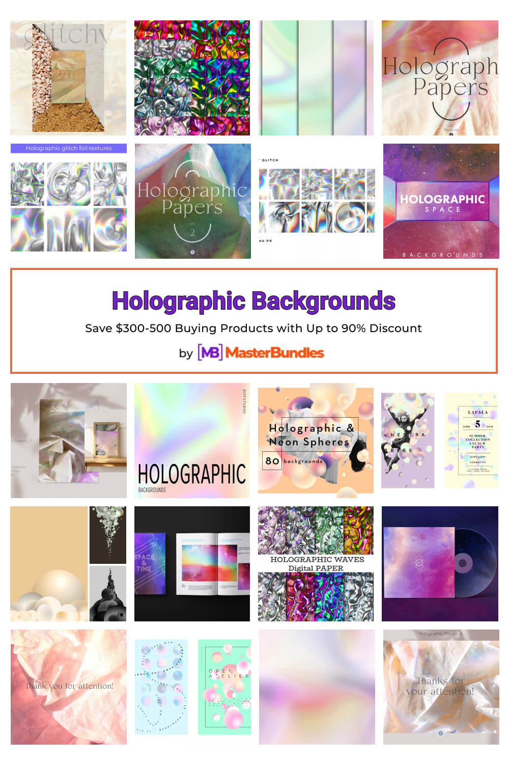 holographic backgrounds pinterest image.