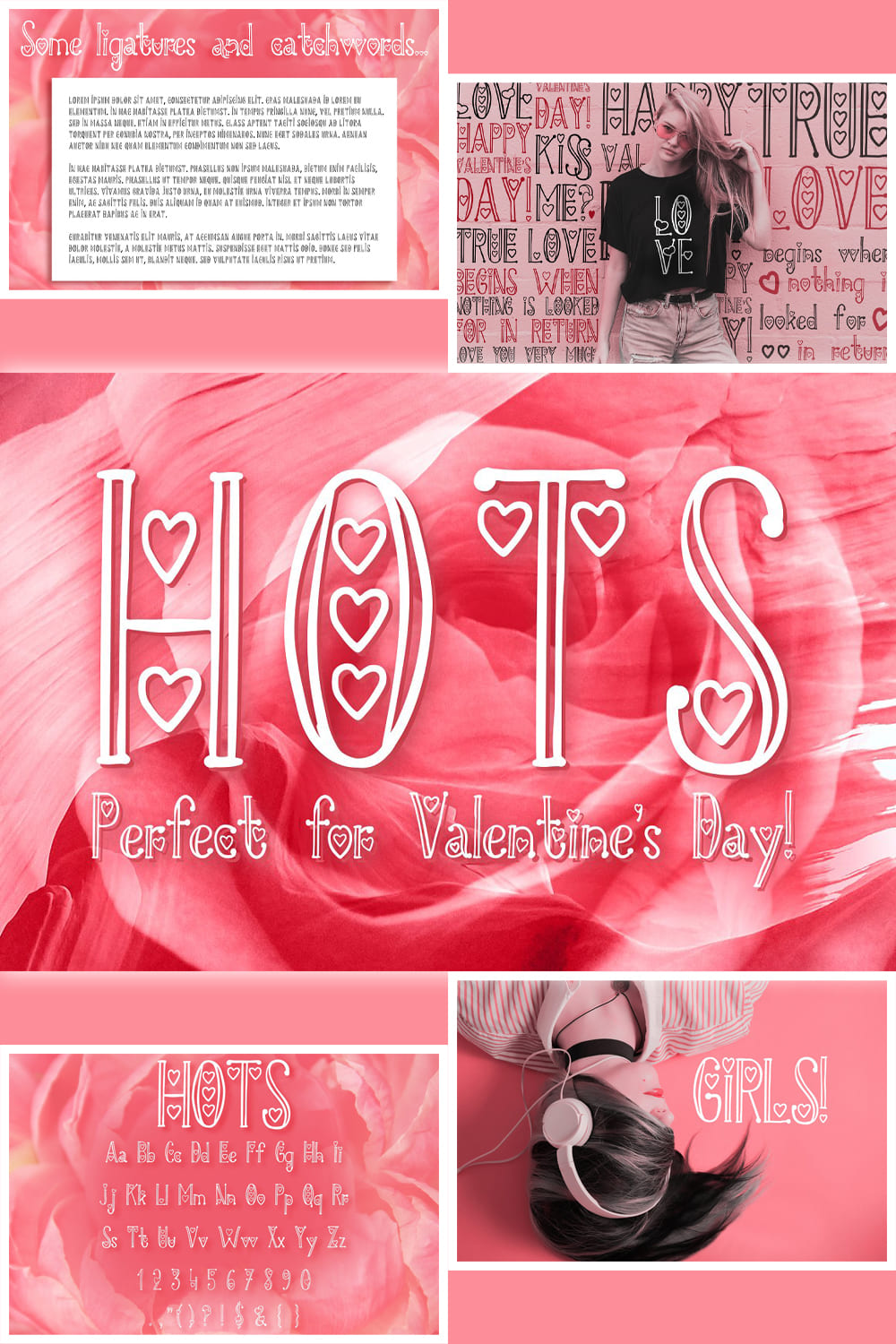HOTS - Perfect valentines day font - pinterest image preview.