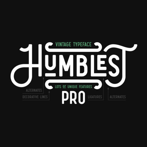 Humblest Pro Font cover image.