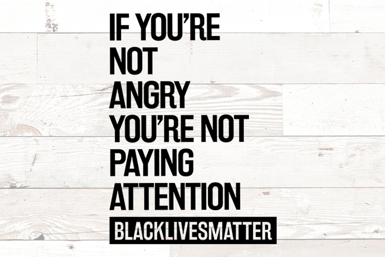 Black lives matter - quote for t-shirt design.
