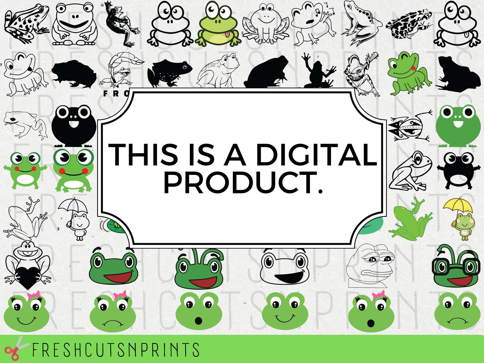 This is a digital product with frogs and frogs.