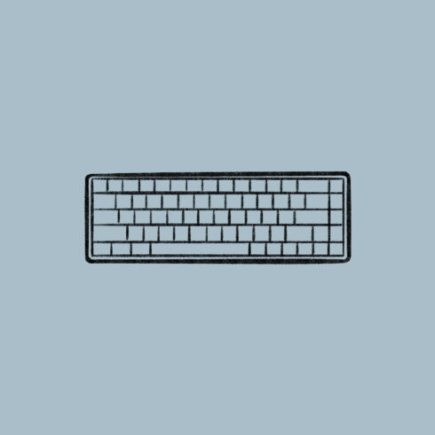 Simple dark keyboard.
