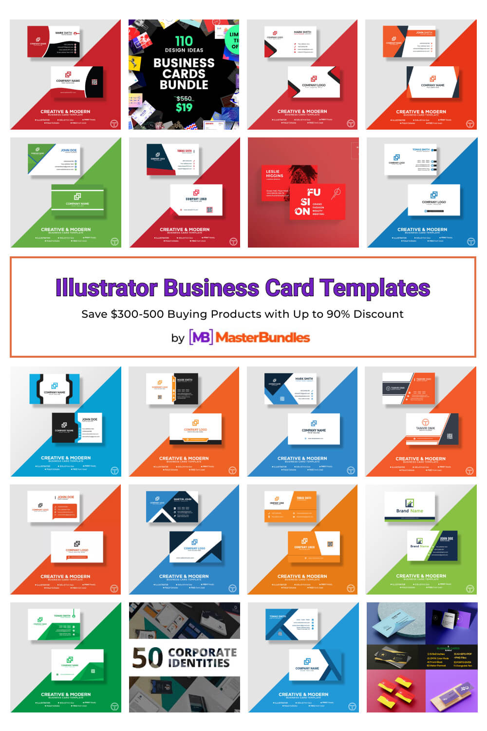 illustrator business card templates pinterest image.