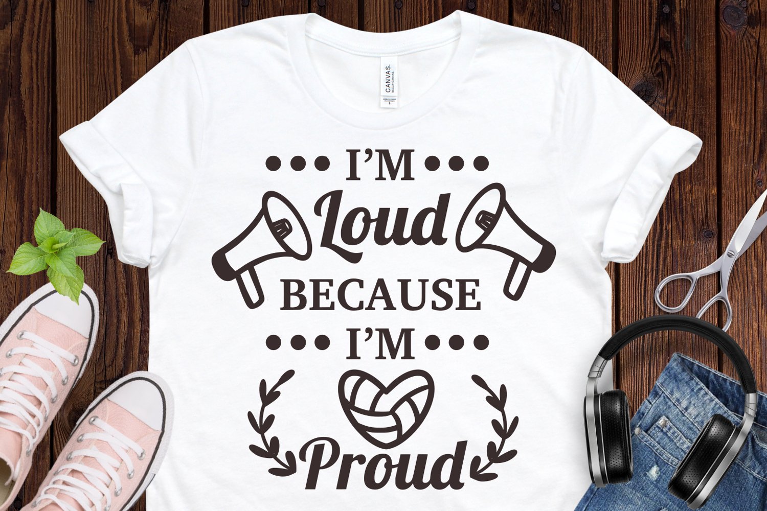 I'm loud because I'm proud - t-shirt design.