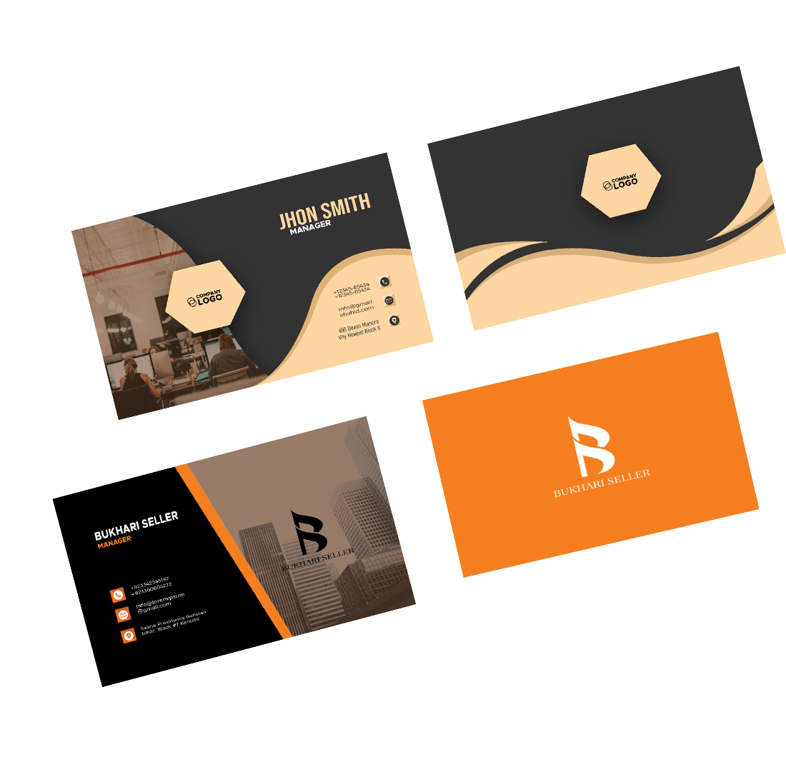 Pack of 2 Modern Business Cards.
