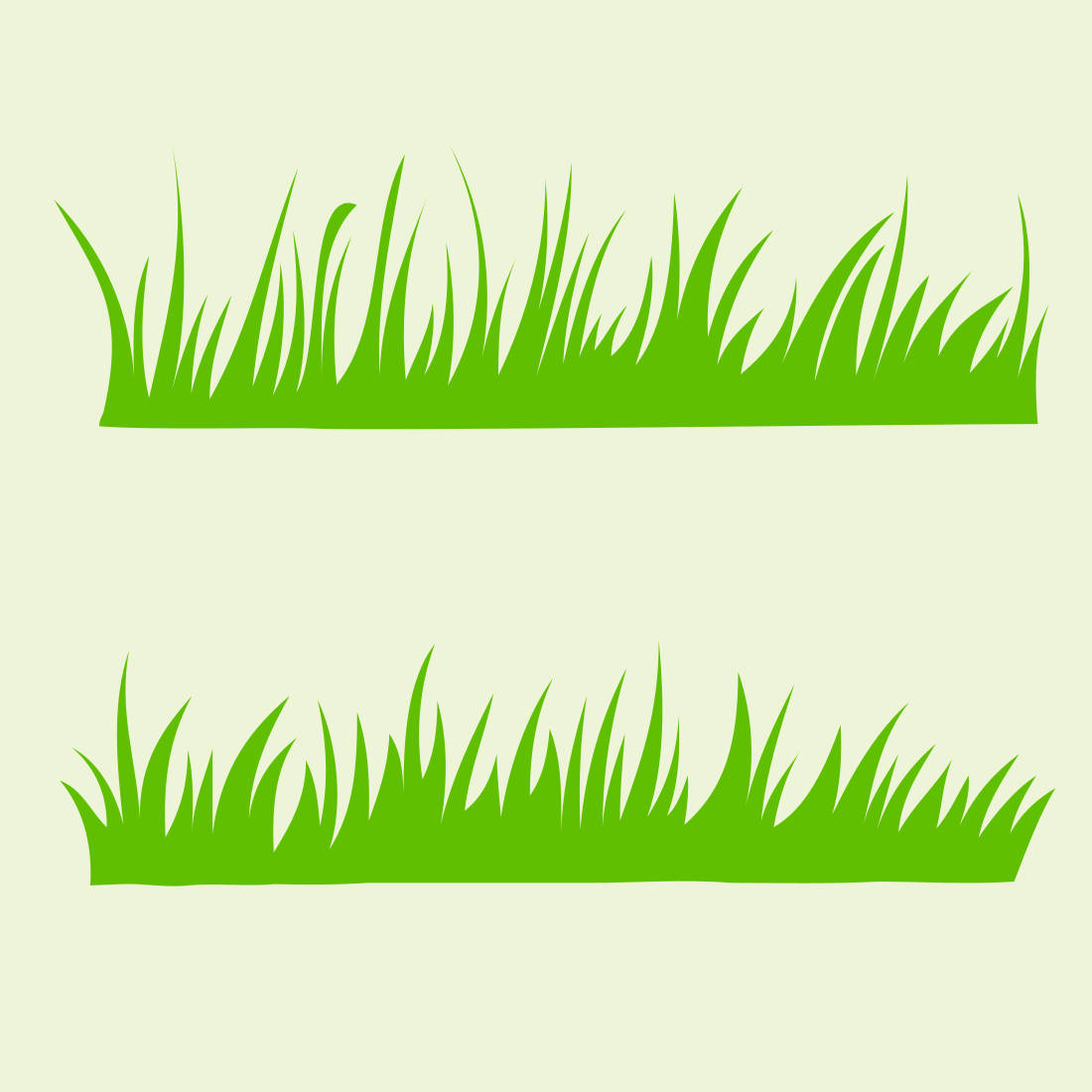 Green Grass Cartoon Style Illustration previews.