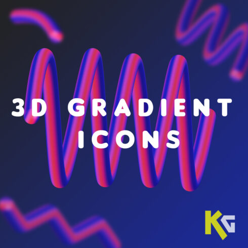 3D Gradient Shapes cover image.